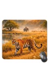 Customized Wild Tiger Picture Sublimation Mouse Pad | 8 X 7.5 Inch | Smooth Cloth Surface | Non-Slip Rubber Base | Personalized Mousepad for Laptop & Desktop (F17320)