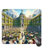 Customized Tower View Picture Sublimation Mouse Pad | 8 X 7.5 Inch | Smooth Cloth Surface | Non-Slip Rubber Base | Personalized Mousepad for Laptop & Desktop (F17428)