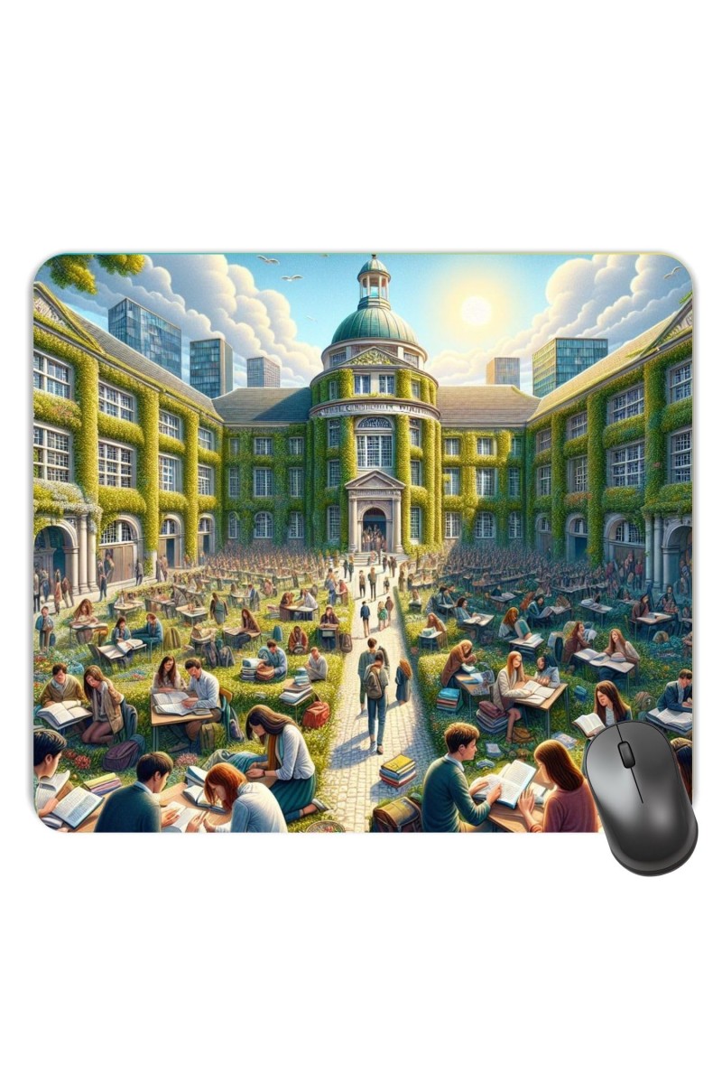 Customized Tower View Picture Sublimation Mouse Pad | 8 X 7.5 Inch | Smooth Cloth Surface | Non-Slip Rubber Base | Personalized Mousepad for Laptop & Desktop (F17428)