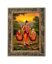 Shravan Kumar Digital Print Photo 14.7x16.7 inches (I6025) - Vibrant Religious Wall Art for Home or Office Decor.