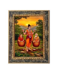 Shravan Kumar Digital Print Photo 6.7x8.7 inches (I6025) - Vibrant Religious Wall Art for Home or Office Decor.