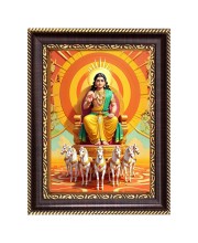 Lord surya Digital Print Photo 8.7x10.7 inches (I6003) - Vibrant Religious Wall Art for Home or Office Decor.