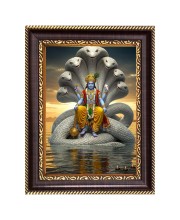 Lord Vishnu Digital Print Photo 6.7x8.7 inches (I6009) - Vibrant Religious Wall Art for Home or Office Decor.
