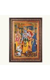 Sri Ram Sita Lakshman And Hanuman Color Photo 10x14 Inch - Vibrant Religious Wall Art for Home or Office Decor.