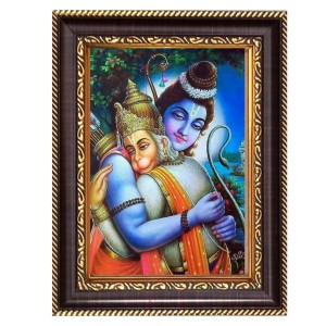 Lord Shiva and Hanuman Digital Print Photo 14.7x16.7 inches (I6063) - Vibrant Religious Wall Art for Home or Office Decor. Lord Shiva and Hanuman Digital Print Photo 14.7x16.7 inches (I6063) - Vibrant Religious Wall Art for Home or Office Decor.