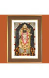 Lord Rama Photo Frame - 10x14 Inches, Brown Wooden Frame for Home, Office & Temple Decoration