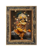 Divine Krishna Digital Print Photo 10.7x12.7 inches (I6022) - Vibrant Religious Wall Art for Home or Office Decor.
