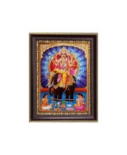 Lord Vishwakarma Digital Print Photo 6.7x8.7 inches - Vibrant Religious Wall Art for Home, Office and Temple Decor.
