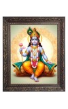 Sri Krishna Big Photo Frame - 22x26 Inches for Home & Office Decoration