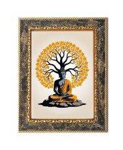 Lord Buddha Digital Print Photo 12.7x14.7 inches (I6046) - Vibrant Religious Wall Art for Home or Office Decor.