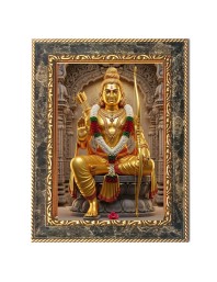 Jai Shree Ram Digital Print Photo 14.7x16.7 inches (I6005) - Vibrant Religious Wall Art for Home or Office Decor.