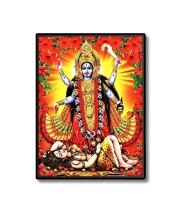 Maa Kaali Laminated Photo (11x13 Inches) Divine Blessings for Home & Office and Temple Decoration