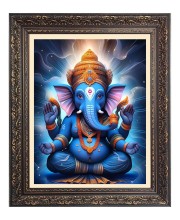 Sri Ganesh Big Photo Frame - 20x24 Inches for Home & Office Decoration