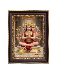 Lord Bajrang Bali Digital Print Photo 8.7x10.7 inches (I6034) - Vibrant Religious Wall Art for Home or Office Decor.