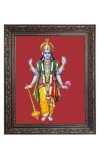 God Narayan Big Photo Frame - 18x22 Inches for Home & Office Decoration