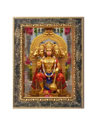Jai Bajrang bali Digital Print Photo 8.7x10.7 inches (I6077) - Vibrant Religious Wall Art for Home or Office Decor.