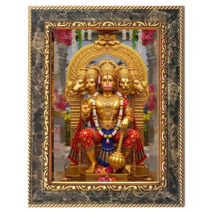 Jai Bajrang bali Digital Print Photo 6.7x8.7 inches (I6077) - Vibrant Religious Wall Art for Home or Office Decor.