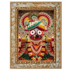 Jai Jagannath Digital Print Photo 14.7x16.7 inches (I6036) - Vibrant Religious Wall Art for Home or Office Decor.