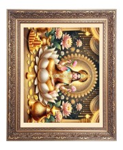 Maa Lakshmi (Laxmi) Big Photo Frame - 16x20 Inches for Home & Office Decoration