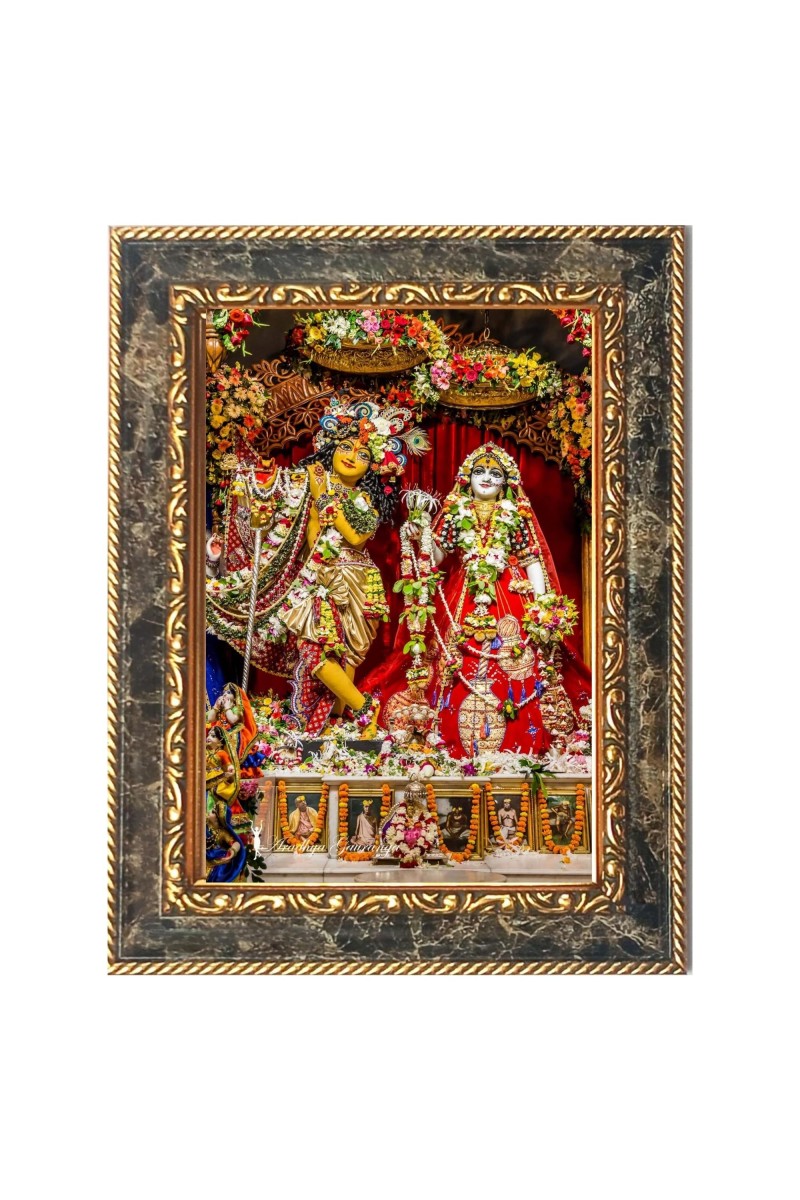 Lord Radha Krishna Digital Print Photo 6.7x8.7 inches (I6131) - Vibrant Religious Wall Art for Home or Office Decor.