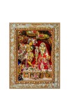 Lord Radha Krishna Digital Print Photo 6.7x8.7 inches - Vibrant Religious Wall Art for Home or Office Decor.