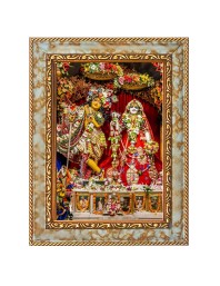 Lord Radha Krishna Digital Print Photo 8.7x10.7 inches (I6130) - Vibrant Religious Wall Art for Home or Office Decor.