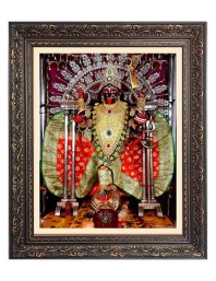 Dakshineswar Kali Big Photo Frame - 20x24 Inches for Home & Office Decoration