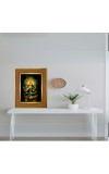 Bala Tripura Sundari Photo Frame 10x14 Inches-Brown Wooden Frame For Home, Office & Temple Decoration And Gifting (F6234)