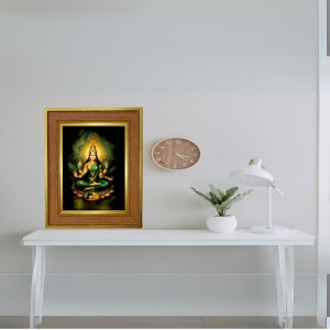 Bala Tripura Sundari Photo Frame 12x16 Inches-Brown Wooden Frame For Home, Office & Temple Decoration And Gifting (F6234)
