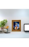 Har Har Mahadev Photo Frame 10x14 Inches-Brown Wooden Frame For Home, Office & Temple Decoration And Gifting (F6402)