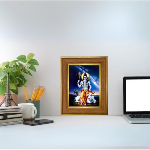 Har Har Mahadev Photo Frame 18x22 Inches-Brown Wooden Frame For Home, Office & Temple Decoration And Gifting (F6402) Har Har Mahadev Photo Frame 18x22 Inches-Brown Wooden Frame For Home, Office & Temple Decoration And Gifting (F6402)