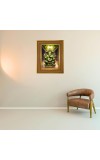 Lord Ganesha Photo Frame 10x14 Inches-Brown Wooden Frame For Home, Office & Temple Decoration And Gifting (F6233)