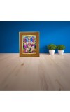 Lord Hanuman Photo Frame 18x22 Inches-Brown Wooden Frame For Home, Office & Temple Decoration And Gifting (F6360)