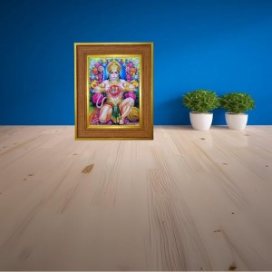 Lord Hanuman Photo Frame 18x22 Inches-Brown Wooden Frame For Home, Office & Temple Decoration And Gifting (F6360) Lord Hanuman Photo Frame 18x22 Inches-Brown Wooden Frame For Home, Office & Temple Decoration And Gifting (F6360)