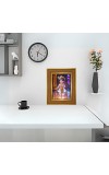 Divine Little Krishna Photo Frame 10x14 Inches-Brown Wooden Frame For Home, Office & Temple Decoration And Gifting (F6387)