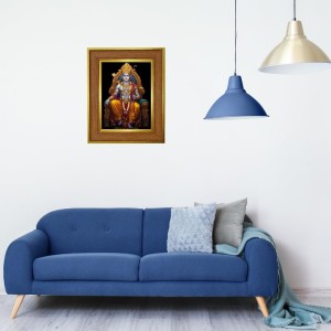Shree Raam Photo Frame 14x18 Inches-Brown Wooden Frame For Home, Office & Temple Decoration And Gifting (F6393)