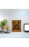 Goddess Maa Kali Photo Frame 12x16 Inches-Brown Wooden Frame For Home, Office & Temple Decoration And Gifting (F6399)