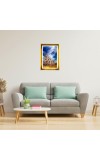 Mahabharat Golden Photo Frame - 12x16 Inches | Elegant Wooden Frame For Home, Office & Temple Decoration | Spiritual Wall & Table Decor And Gift Item (F9887)