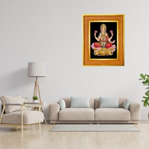 God Maa Lakhsmi Photo Frame 16x20 Inches-Brown Wooden Frame For Home, Office & Temple Decoration And Gifting (F6461) God Maa Lakhsmi Photo Frame 16x20 Inches-Brown Wooden Frame For Home, Office & Temple Decoration And Gifting (F6461)