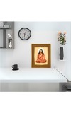 Paramhansa Yogananda Photo Frame 10x14 Inches-Brown Wooden Frame For Home, Office & Temple Decoration And Gifting (F6389)