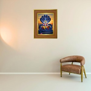Avataar Of Vishnu Photo Frame 14x18 Inches-Brown Wooden Frame For Home, Office & Temple Decoration And Gifting (F6239)