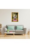Jai Shree Krishna Golden Photo Frame - 14x18 Inches | Elegant Wooden Frame For Home, Office & Temple Decoration | Spiritual Wall & Table Decor And Gift Item (F9813)