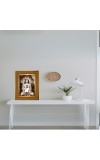 Yogi Guru Photo Frame 10x14 Inches-Brown Wooden Frame For Home, Office & Temple Decoration And Gifting (F6282)