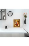 Krishna Radha Photo Frame 10x14 Inches-Brown Wooden Frame For Home, Office & Temple Decoration And Gifting (F6390)