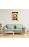 Lord Shiva Golden Photo Frame - 14x18 Inches | Elegant Wooden Frame For Home, Office & Temple Decoration | Spiritual Wall & Table Decor And Gift Item (F9909)