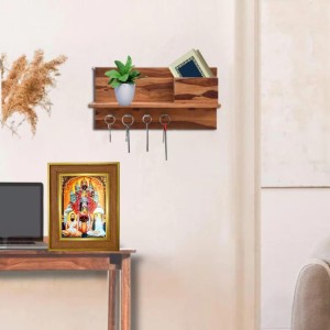 Goddess Kali Photo Frame 16x20 Inches-Brown Wooden Frame For Home, Office & Temple Decoration And Gifting (F6350) Goddess Kali Photo Frame 16x20 Inches-Brown Wooden Frame For Home, Office & Temple Decoration And Gifting (F6350)