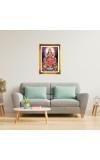 Mata Laxmi Golden Photo Frame - 10x14 Inches | Elegant Wooden Frame For Home, Office & Temple Decoration | Spiritual Wall & Table Decor And Gift Item (F9900)