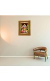 Lord Vishnu Photo Frame 14x18 Inches-Brown Wooden Frame For Home, Office & Temple Decoration And Gifting (F6247)