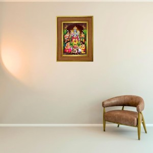 Lord Vishnu Photo Frame 14x18 Inches-Brown Wooden Frame For Home, Office & Temple Decoration And Gifting (F6247) Lord Vishnu Photo Frame 14x18 Inches-Brown Wooden Frame For Home, Office & Temple Decoration And Gifting (F6247)