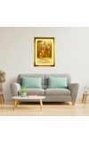 Lord Ram,sita,Lakhsman And Hanuman Golden Photo Frame - 10x14 Inches | Elegant Wooden Frame For Home, Office & Temple Decoration | Spiritual Wall & Table Decor and Gift Item